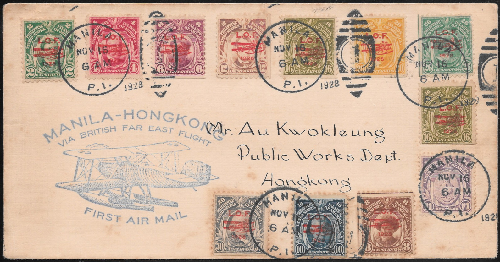Philippines 1928 Cachet 